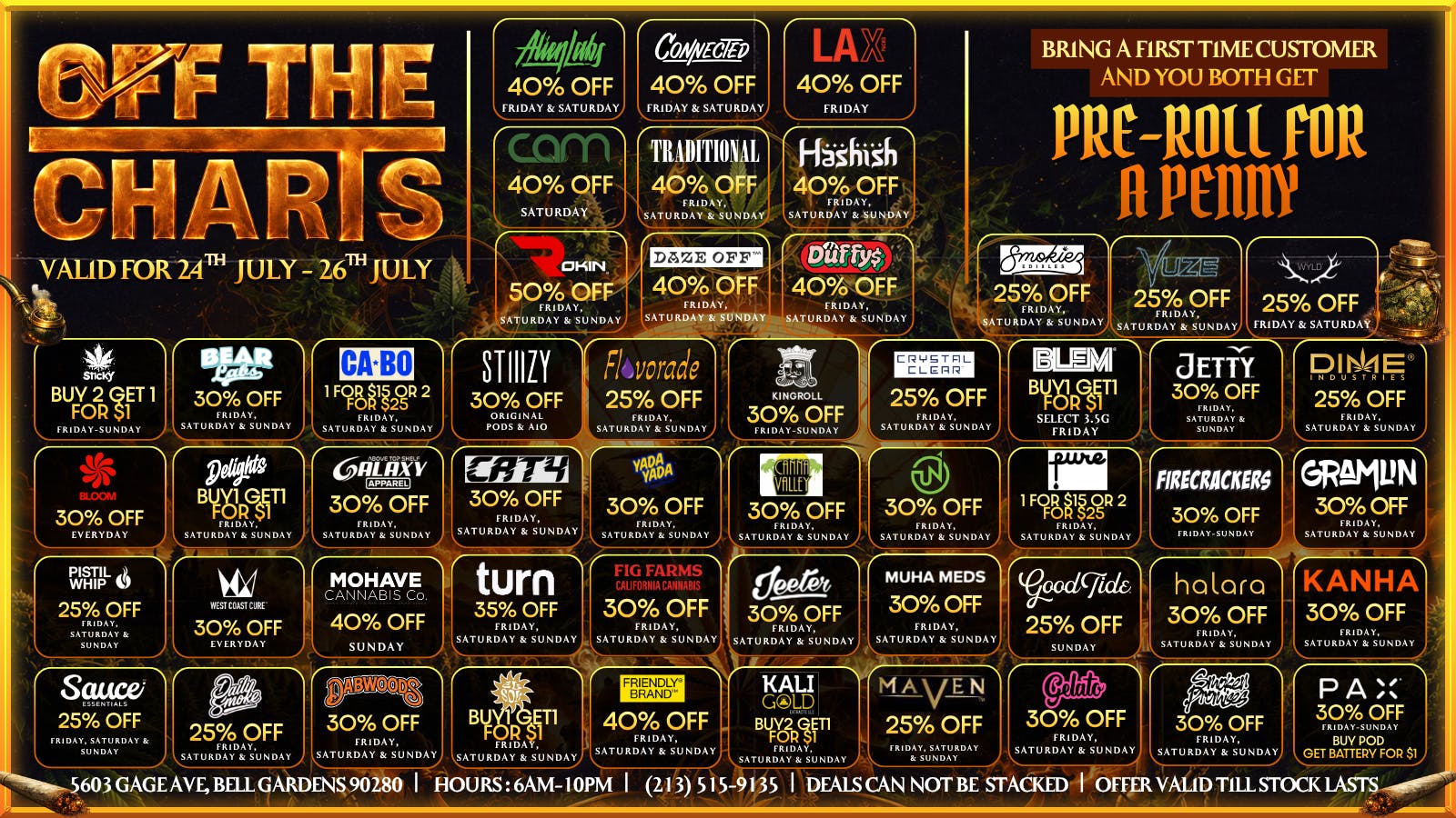 Off The Charts - Bell Gardens NOW OPEN - OFF THE CHARTS BELL GARDENS !!