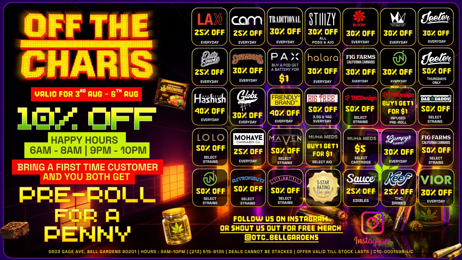 Off The Charts - Bell Gardens NOW OPEN - OFF THE CHARTS BELL GARDENS !!