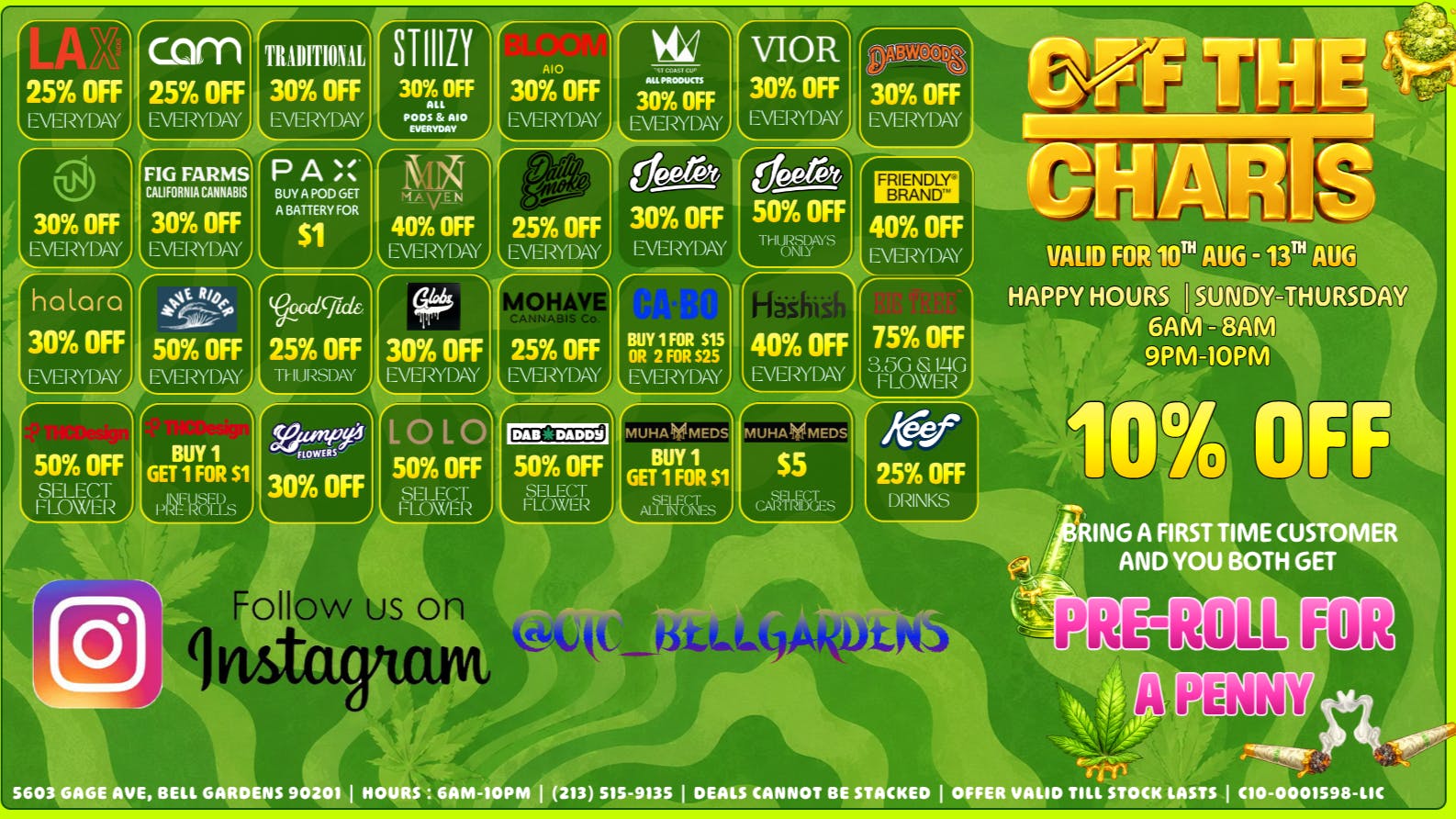 Off The Charts - Bell Gardens NOW OPEN - OFF THE CHARTS BELL GARDENS !!