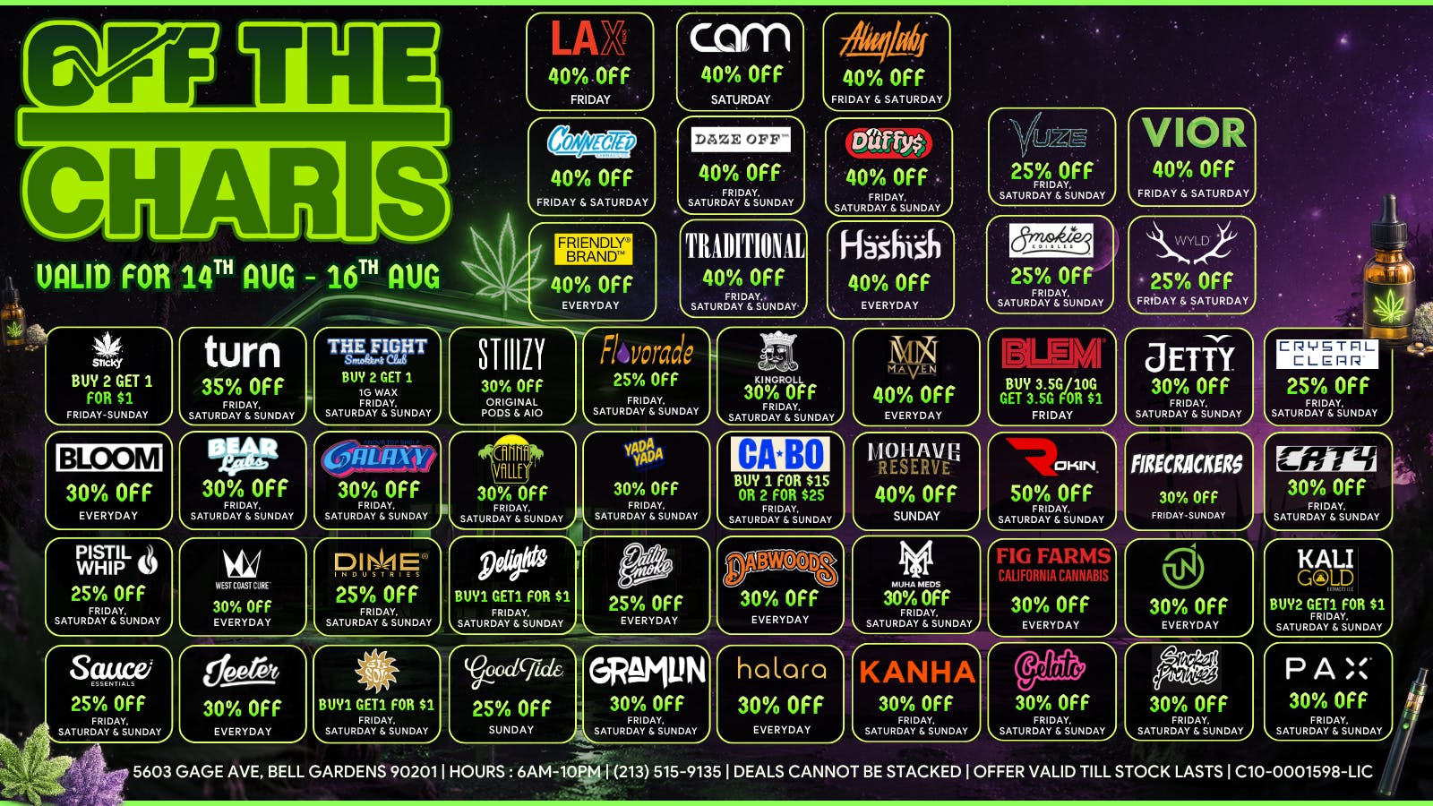 Off The Charts - Bell Gardens NOW OPEN - OFF THE CHARTS BELL GARDENS !!