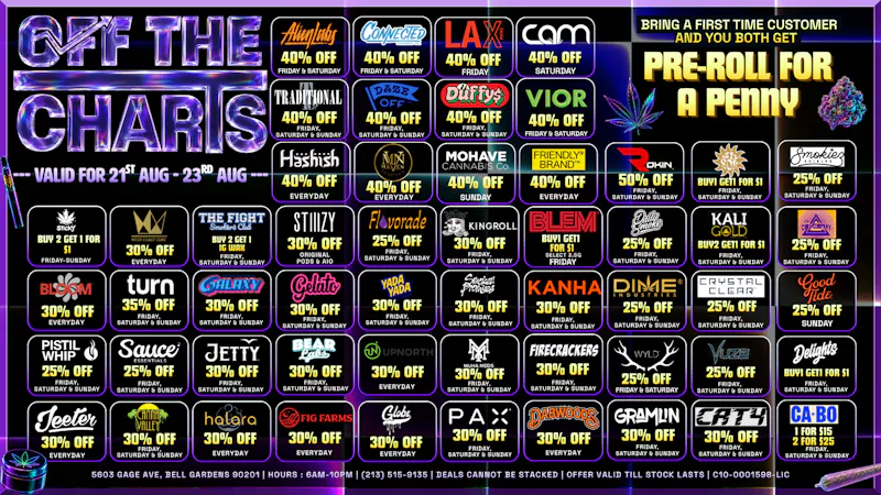 Off The Charts - Bell Gardens NOW OPEN - OFF THE CHARTS BELL GARDENS !!