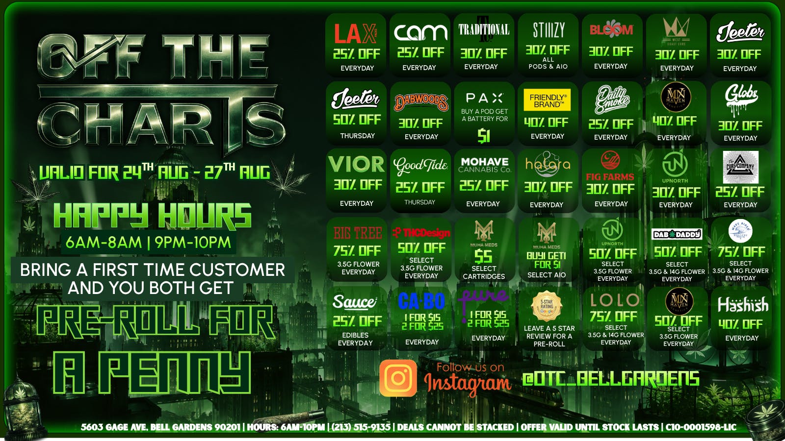 Off The Charts - Bell Gardens NOW OPEN - OFF THE CHARTS BELL GARDENS !!