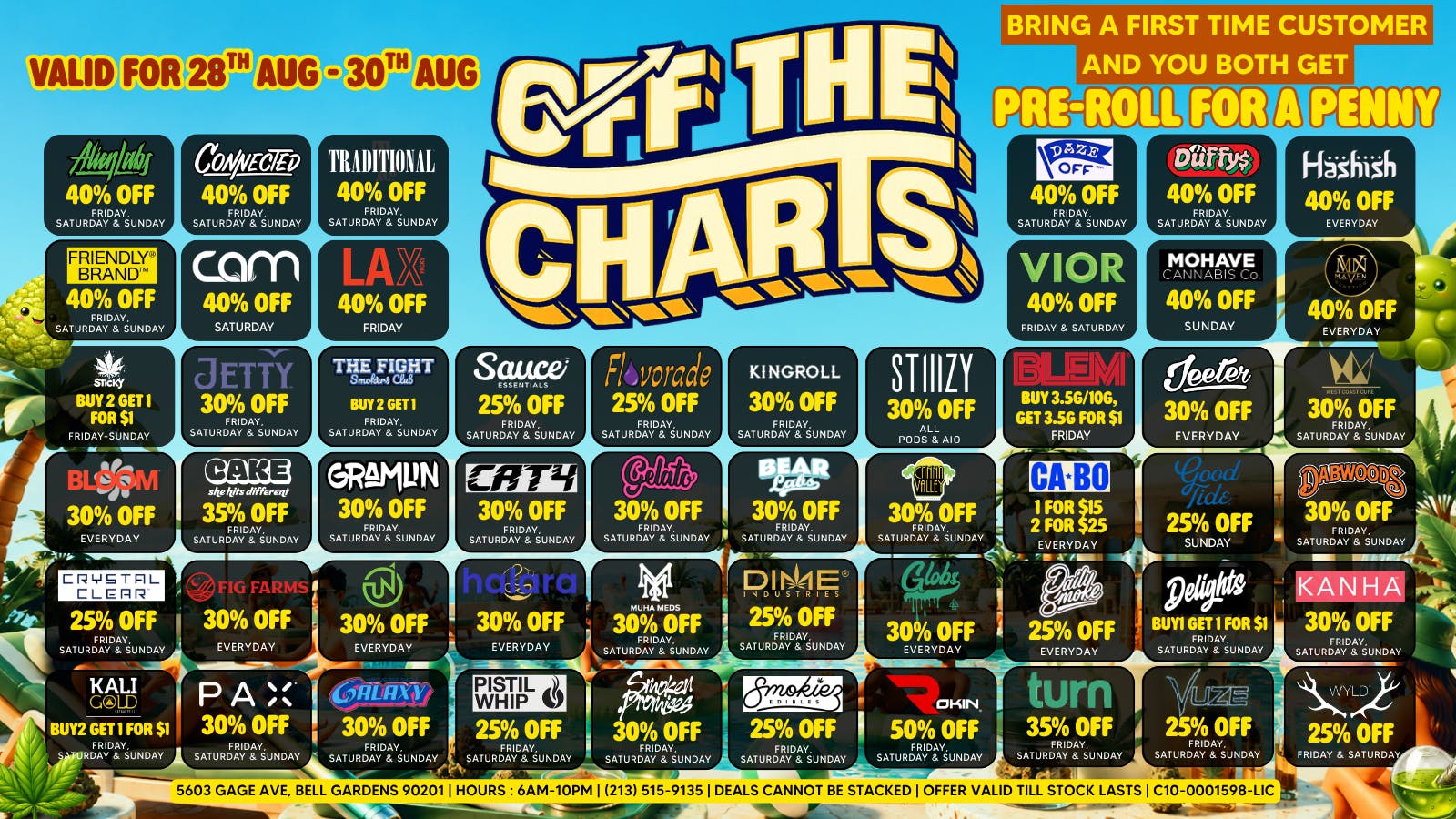 Off The Charts - Bell Gardens NOW OPEN - OFF THE CHARTS BELL GARDENS !!