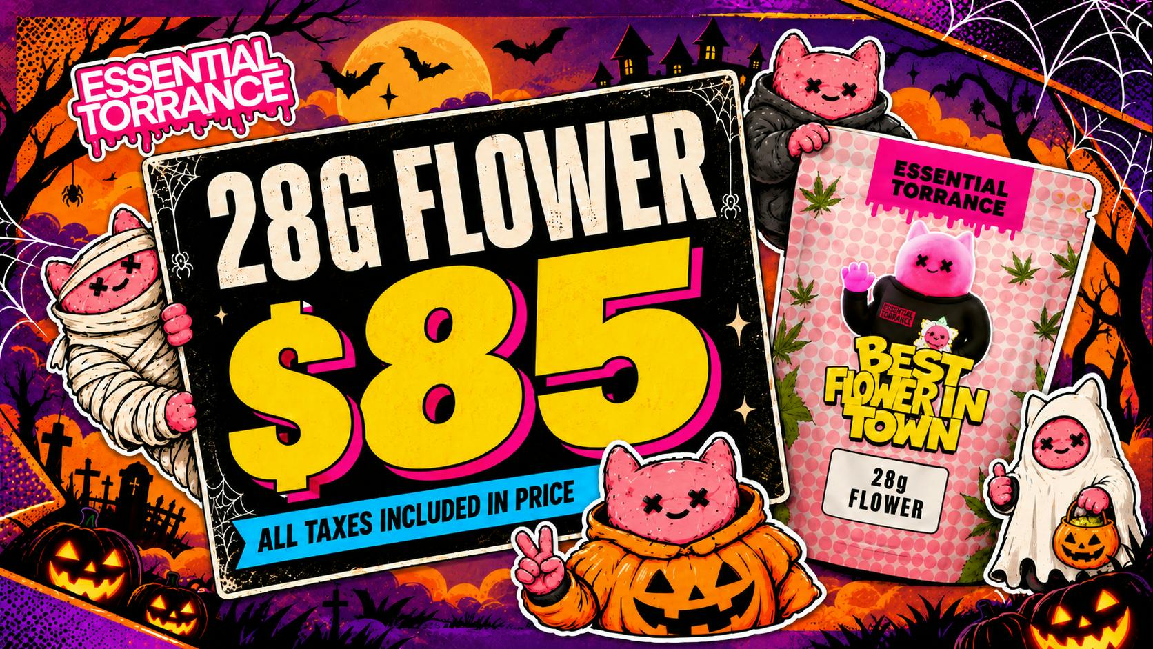 Essential Torrance 28G Flower for $85 | All Taxes Included