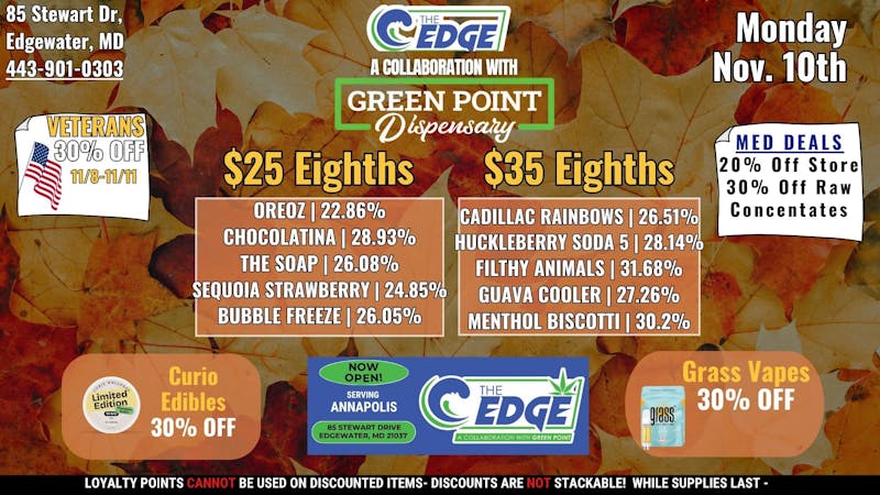 The Edge THE EDGE MONDAY DEALS !! 11/10