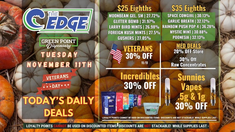 The Edge THE EDGE - TUESDAY DEALS 11/11