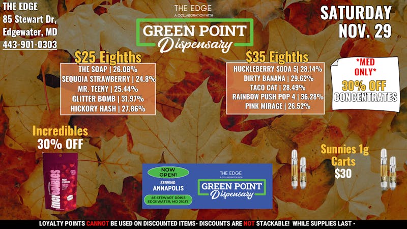 The Edge THE EDGE - CHILL SATURDAY SAVINGS