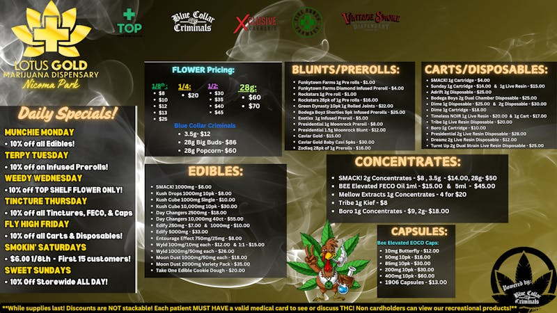 Lotus Gold - Nicoma Park Deals of Danksgiving