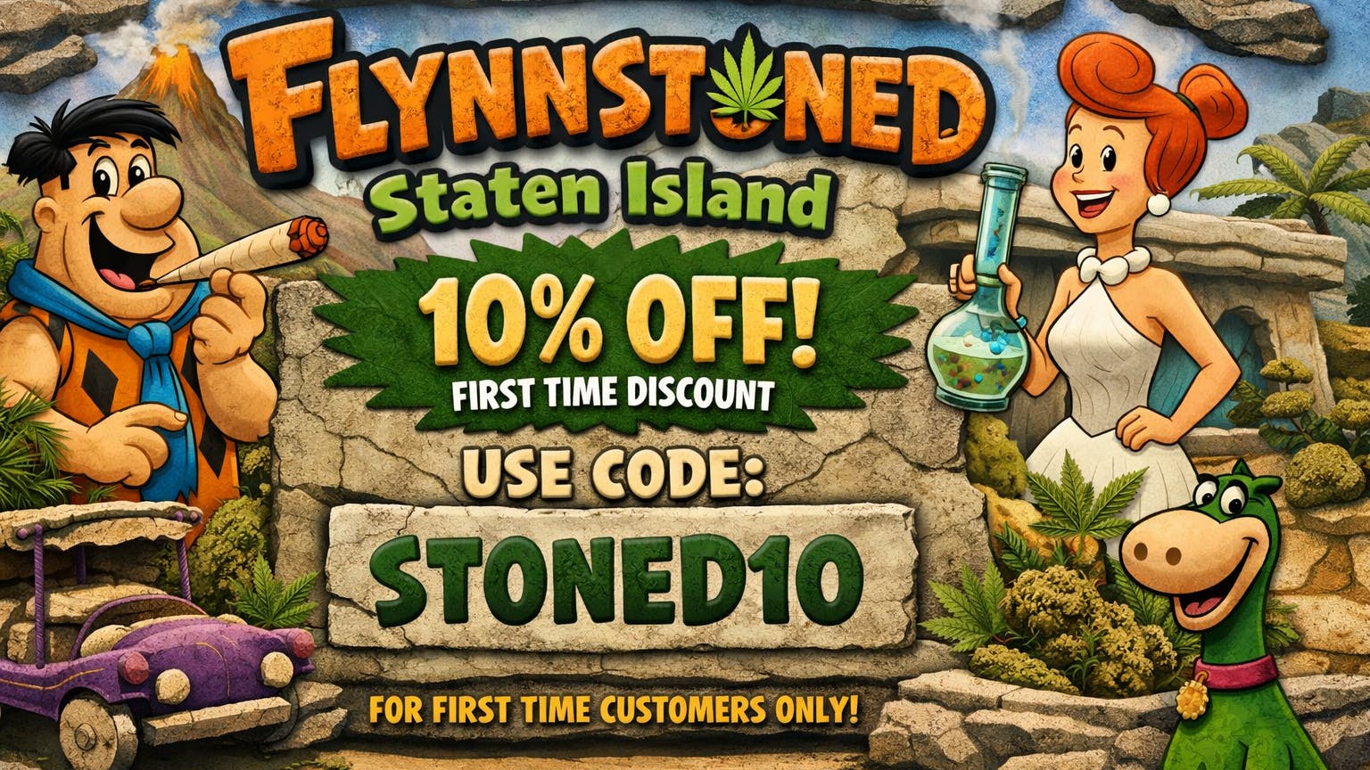 Flynnstoned Cannabis - Staten Island Delivery 10% OFF FIRST TIME ORDERS