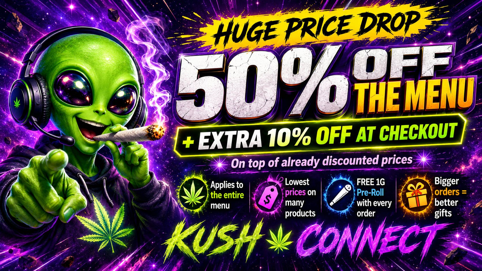 Kush Connect - DTLA 🔥 HUGE PRICE DROP ACROSS THE ENTIRE MENU🔥