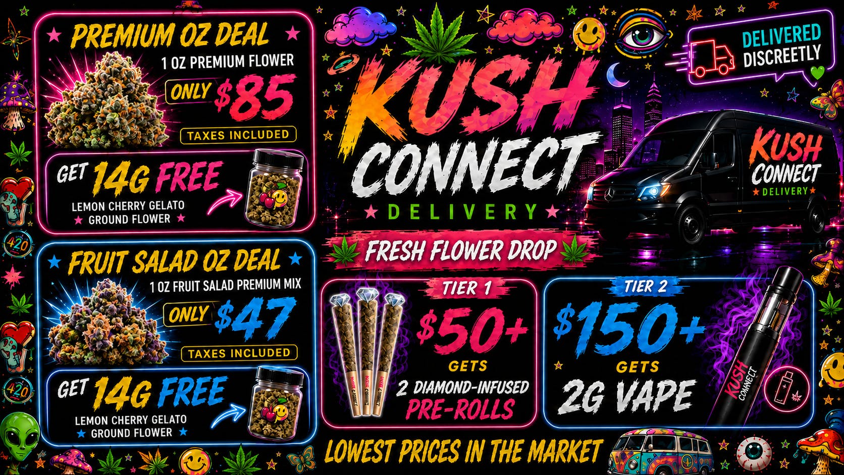 Kush Connect - South Gate 🤩HALF-PRICED MENU + EXTRA 10% OFF AT CHECKOUT🤩