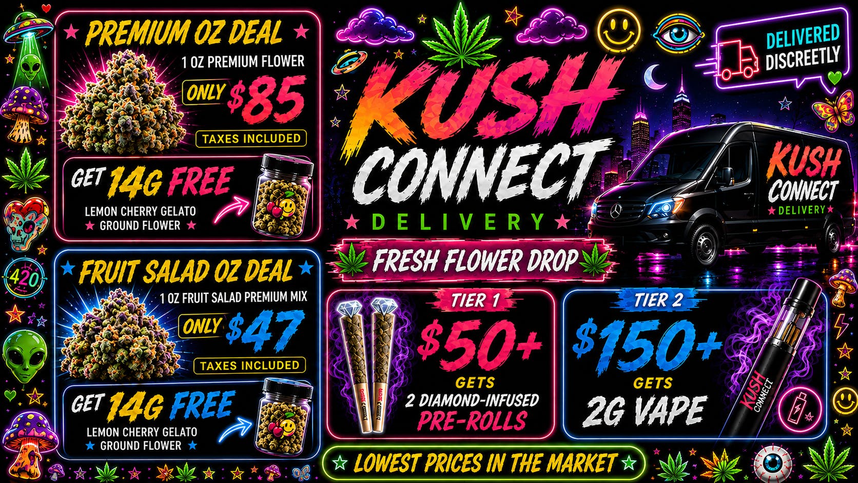 Kush Connect - East LA 😍HALF-PRICED MENU + EXTRA 10% OFF AT CHECKOUT😍