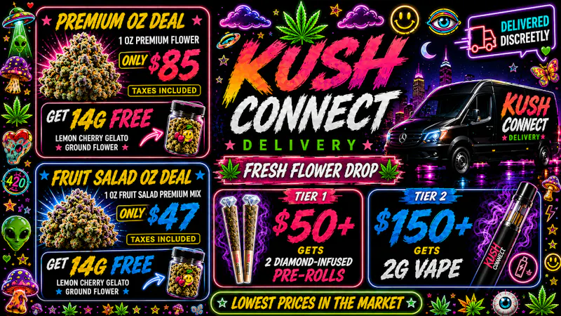 Kush Connect - DTLA 😍HALF-PRICED MENU + EXTRA 10% OFF AT CHECKOUT😍