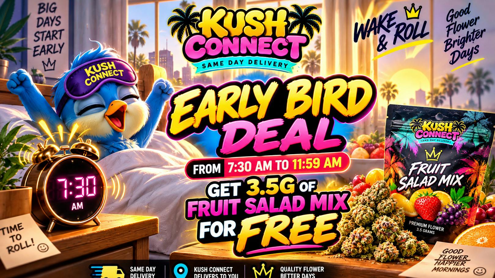 Kush Connect - Alhambra Free 3.5 grams For Our Early Birds🎁⏰