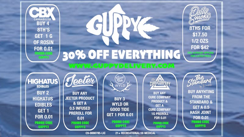 Guppy Delivery ADDITIONAL 10% OFF!