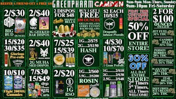 Green Pharm - Camden - NOW OPEN! 50% OFF ENTIRE STORE!!!! JEETER BELLS AVAILABLE!