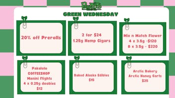 PAKALOLO SUPPLY COMPANY Pakalolo Green Wednesday & Danksgiving Deals!