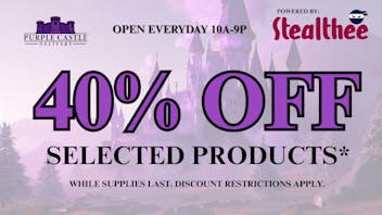 Stealthee Delivery PURPLE CASTLE IS BACK! GET 40% OFF SELECTED ITEMS!