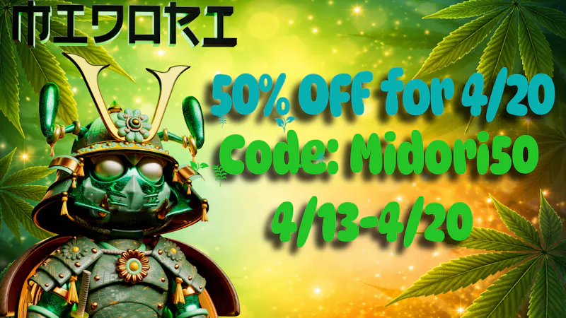 Midori Delivery - Palm Springs 4/20 SALE - SAVE 50% ALL WEEK w/ MIDORI50