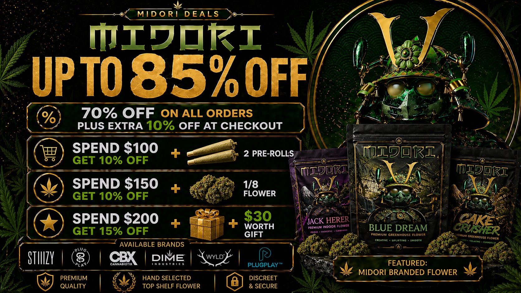Midori Delivery - Westminster UNLOCK 85% with EXTRA 10%OFF On All Orders + GIFT