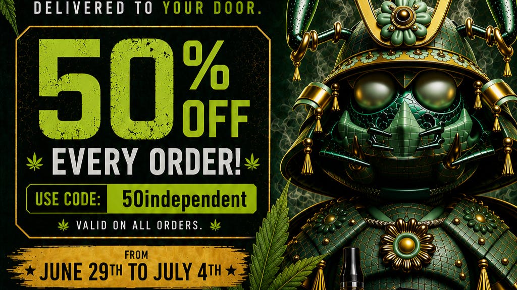 Midori Delivery - Palm Desert Independence Promo