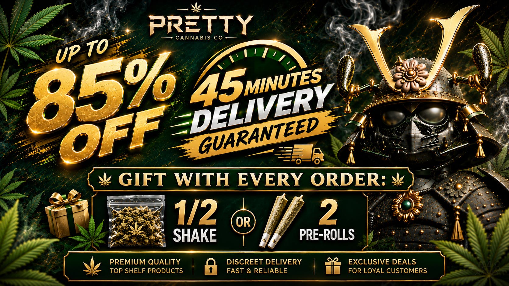 Pretty Cannabis Co 🔥UP TO 85% OFF+GIFT + EXTRA 10%OFF On 🛒45MINS🚀