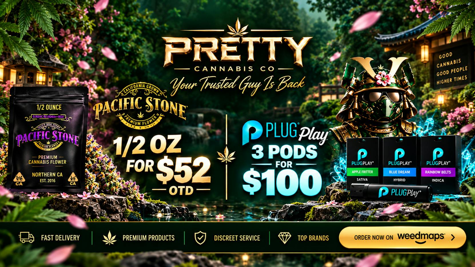 Pretty Cannabis Co 🔥UP TO 85% OFF+GIFT + EXTRA 10%OFF On 🛒45MINS🚀