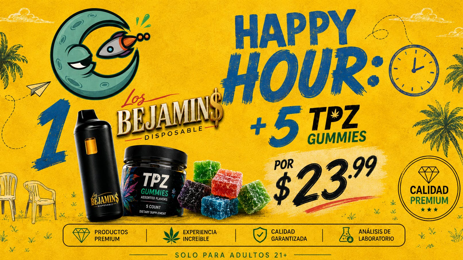 Flavor Factory PR Dispensary 🐇🔥✨ ¡HAPPY HOUR con mod Bad Bunny✨🔥🐇