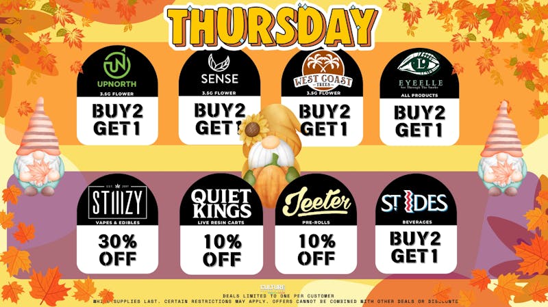 Culture Cannabis Club Marijuana and Weed Dispensary - Corona Temescal Daily Deals! Thursday