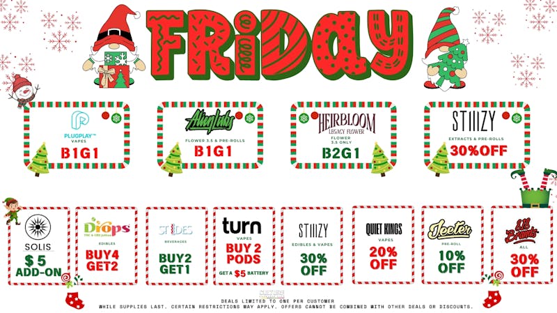 Culture Cannabis Club Marijuana and Weed Dispensary - Corona Temescal Friday Deals!