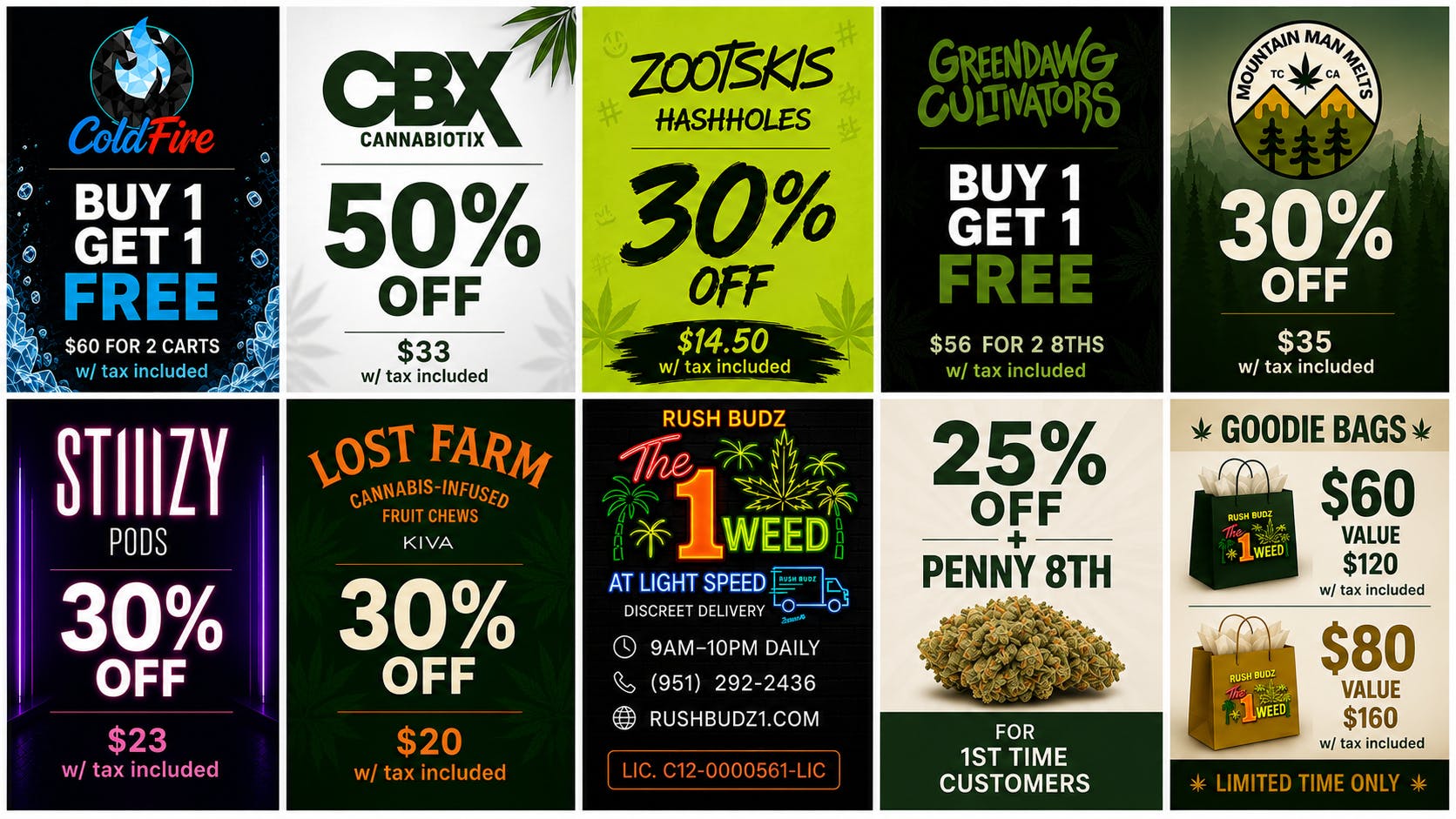 Corona Rush Budz - Chino Corona Rush Budz: Best Deals in California!
