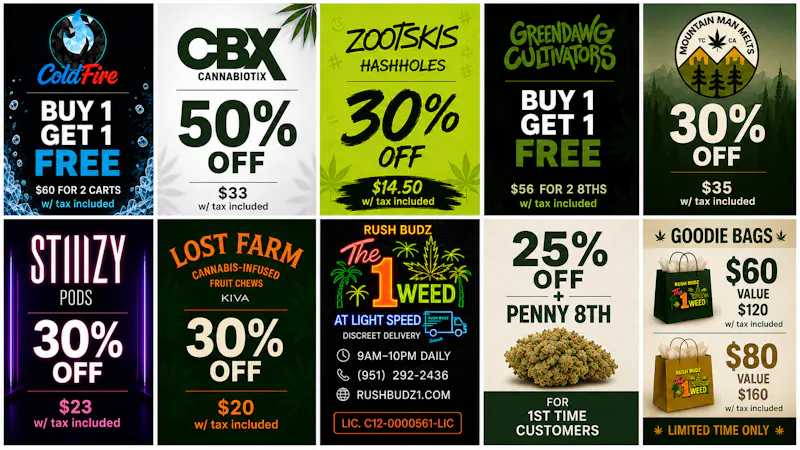 Corona Rush Budz - Chino Corona Rush Budz: Best Deals in California!