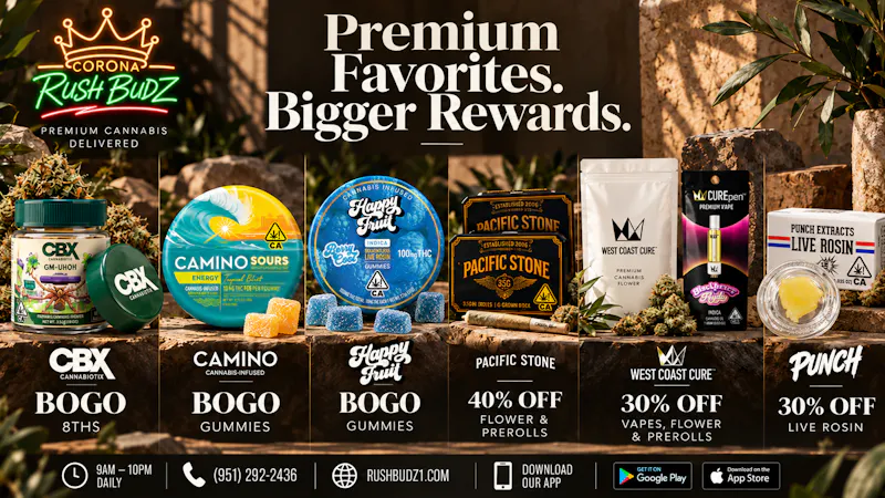 Corona Rush Budz - Chino Deals for Days at RushBudz1