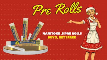 Mrs Greens Cannary Nanitoke .5 pre rolls Buy 3, Get 1 Free