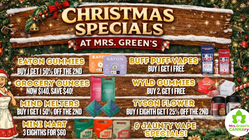 Mrs Greens Cannary Christmas Specials are HERE!