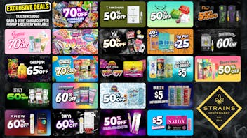 Strains 50 - 70% Off Holiday Deals!