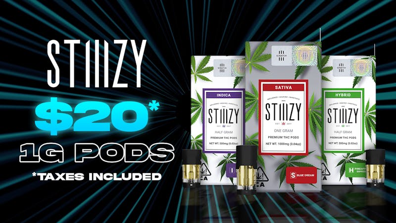 Strains $20 STIIIZY 1g Original Pods!