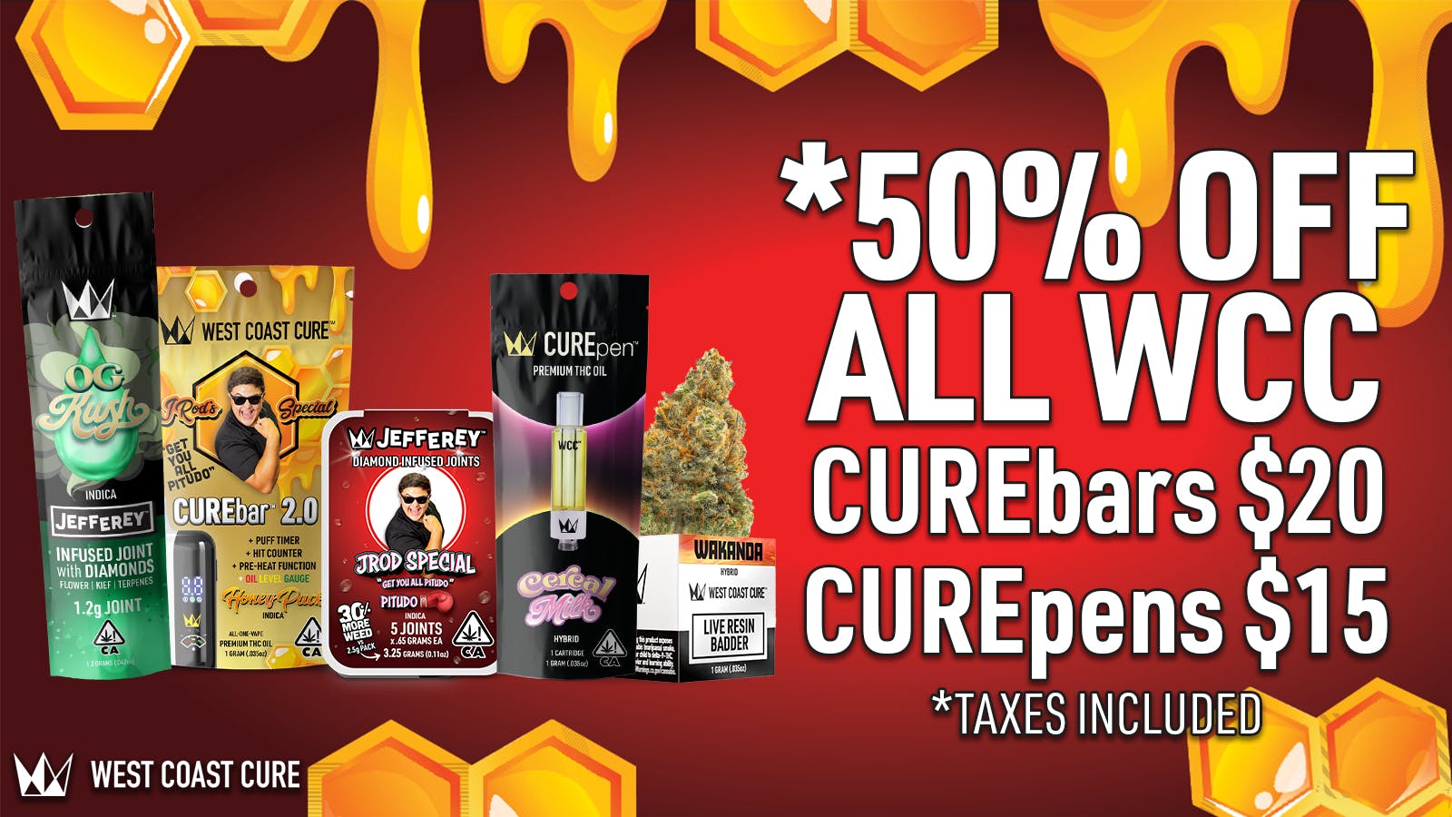 Strains - Costa Mesa 🔥$50% OFF ALL West Coast Cure💨Exclusive Event 🔥