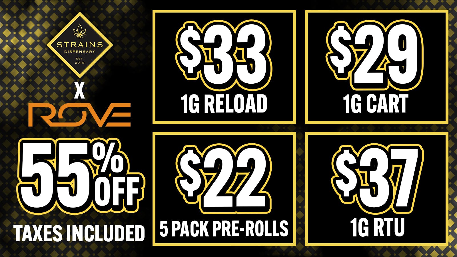 Strains - Costa Mesa 🔥 $22 ROVE Ice packs! ❄️ 55% Off ROVE! ⏳