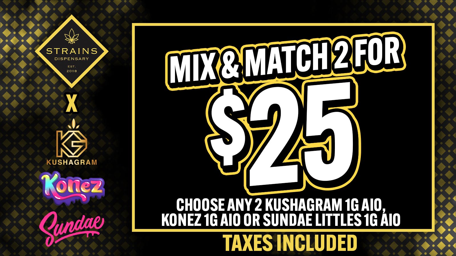 Strains - Costa Mesa 2/$25 Mix & Match 1g AIO Vapes 💨 Tax Included 🔥