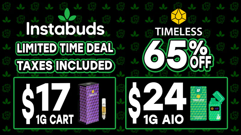 Instabuds 65% off Timeless Vapes ⏳ Limited Time 💨