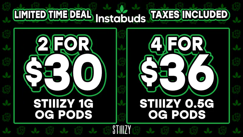 Instabuds 🔥2 For $30 STIIIZY 1g or 4 For $36 STIIIZY .5g💨