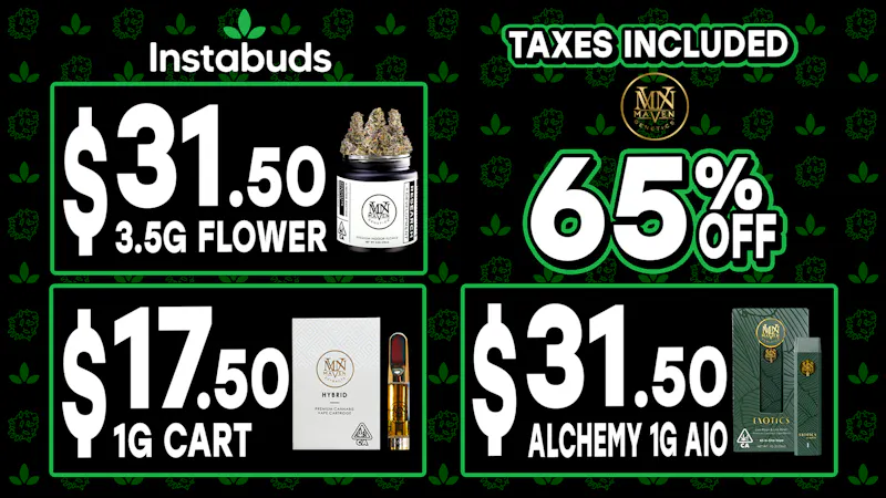 Instabuds 🌱$31.50 MAVEN 3.5G 🌱 65% OFF ALL MAVEN💨