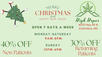 High Hopes - Columbus Christmas ALL Month 30% OFF!