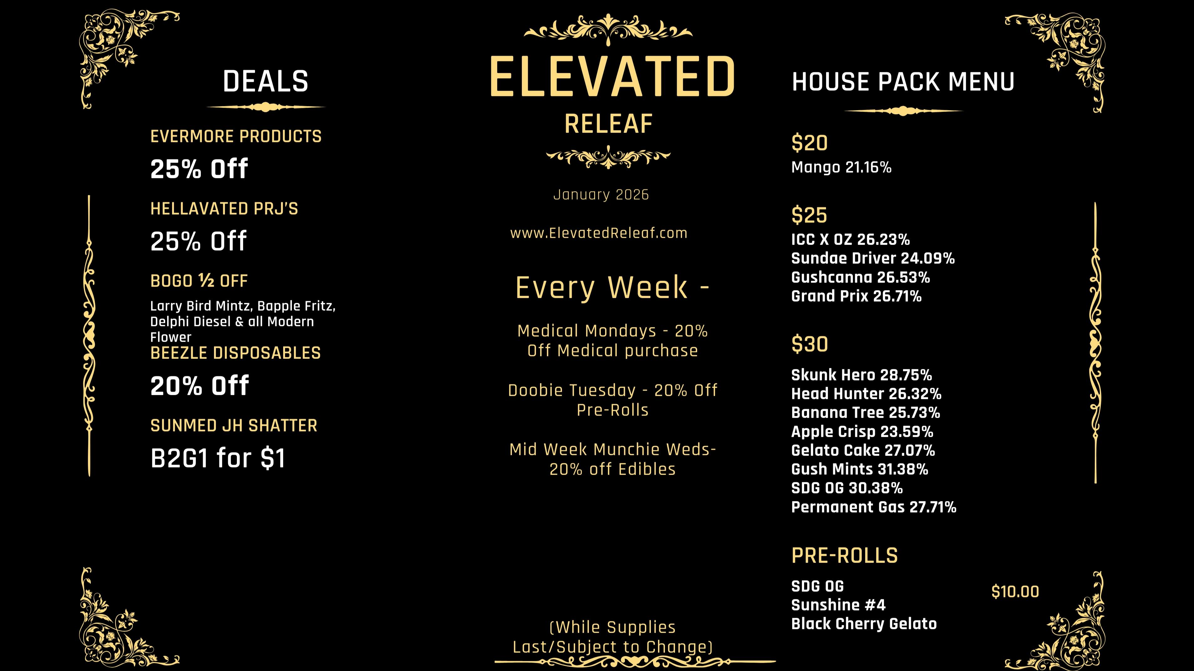 Elevated Releaf Evermore Products 25% Off!