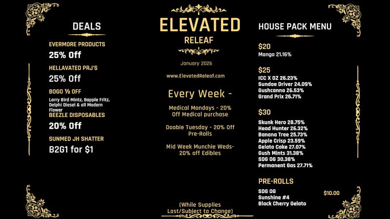 Elevated Releaf Evermore Products 25% Off!