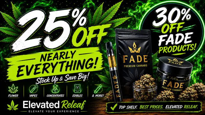 Elevated Releaf Up to 30% Off Nearly Everything