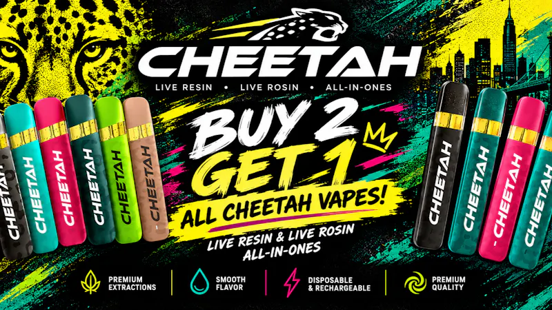 Flynnstoned Chelsea Cheetah Vapes Buy 2 Get 1!