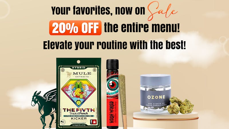 GW Leaf Dispensary Get 20% OFF Entire Menu!