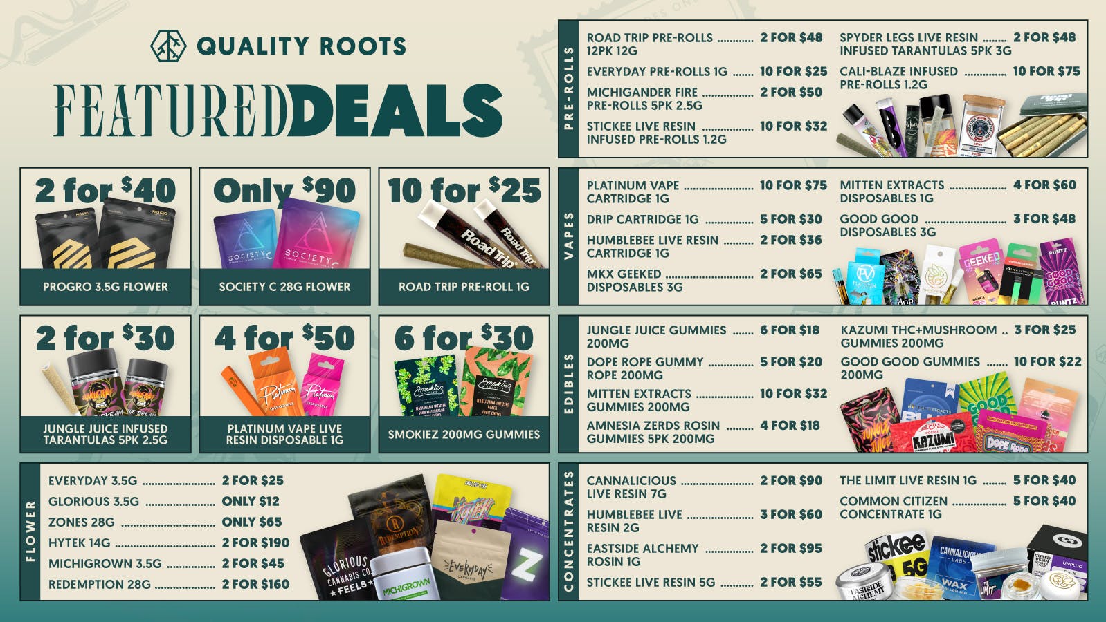 Quality Roots - Hamtramck Top Brands, Better Prices at Quality Roots! 💨
